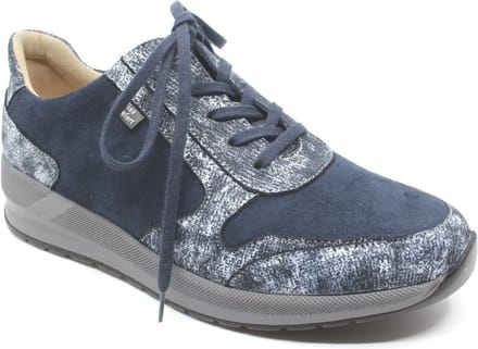 Finn C. Mori stretch veterschoen (Maat - 7, Kleur - Blauw)