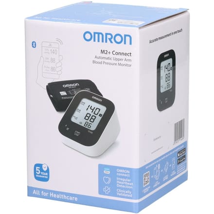 Omron M2+ Connect Bloeddrukmeter - Bluetooth - 1 gebruiker - Zwart