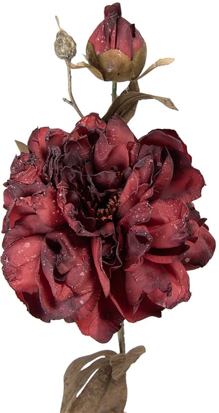 Clayre & Eef Kunstbloem 73 cm Rood Kunststof