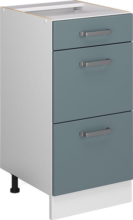Vicco R-Line Keukenonderkast – 40 cm met laden, WB Eik Blauw-grijs