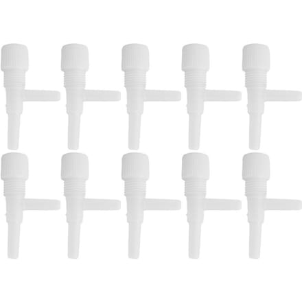 10 stuks Plastic Aquarium Vissenkom 3-weg Luchtpomp Regelventielen (Wit) White white