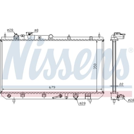 Radiator, motorkoeling NISSENS 625081