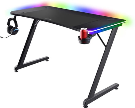 Trust GXT710 Luminus Pro Gaming Bureau - RGB Verlichting - Zwart