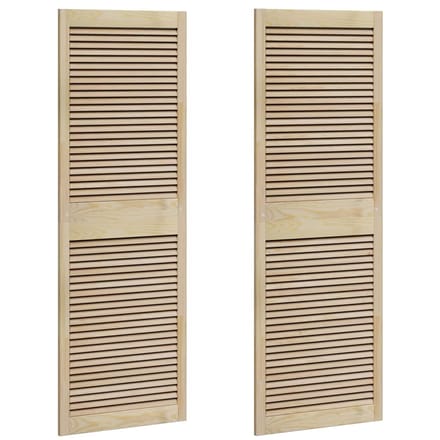 vidaXL - Kastdeur - 2 - st - Naturel - 170 - x - 59,5 - cm - Massief - grenenhout