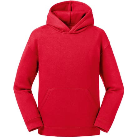 Russell Kinderen/Kinderen Authentieke Sweatshirt met kap (Klassiek rood)