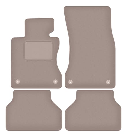 Beige veloursmatten voor: BMW 5 E61 RZEPY kombi, avant (2003-2010)