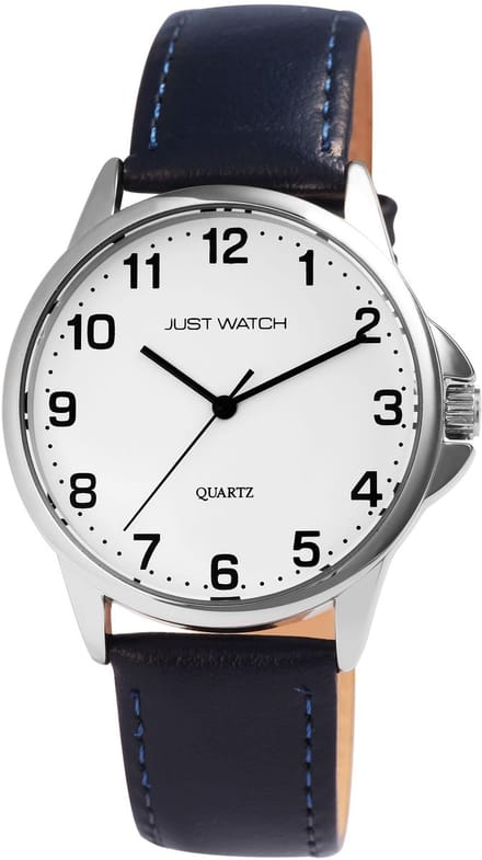 JUST WATCH Herenhorloge van echt leer Bernard met echte leren band, basic, modern, eenvoudig, heren