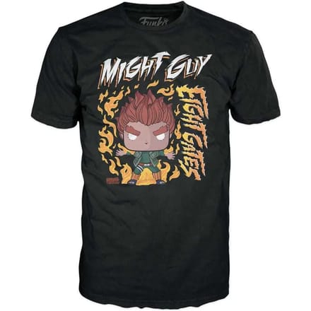 Funko Naruto - POP! Boxed Tee 8 Gates Guy Heren T-shirt - S - Zwart