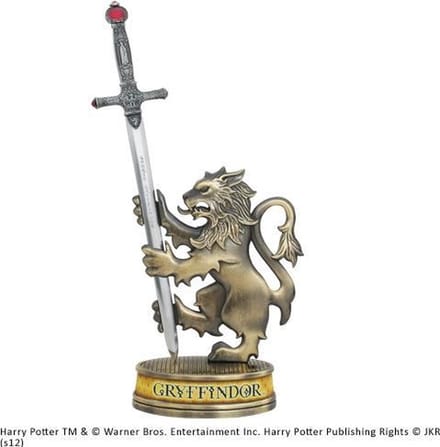 Gryffindor zwaard briefopener met display stand