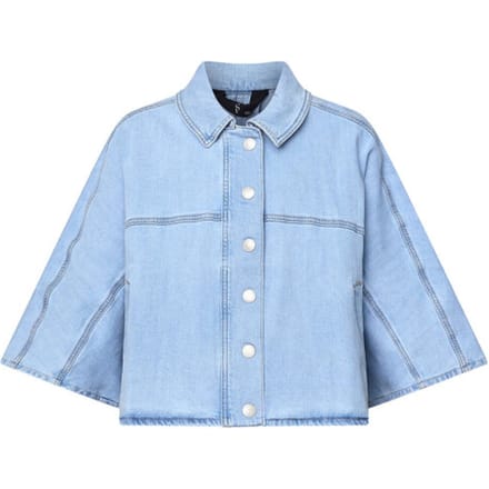 SISTERS POINT Felka-ja1-Dames Jas - L Blue denim - Maat M/L