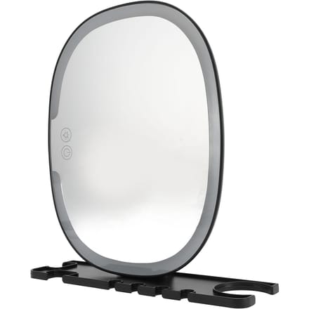 Verlichte Beslagvrije Douchespiegel voor Scheren 3 Verlichtingsmodi Make-up Anti-condens Wandspiegel white