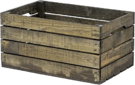 Houten Kist - Middel, Zwart / Opbergkist / Geschenkverpakking / Gift / Kado