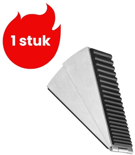 1 stuk - deurstopper - deurstopper - deurstopper anti-botsdeur - winddichte vaste deurstopper - deurstopper boven - zilver