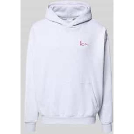 oversized fit hoodie met gestikt logo