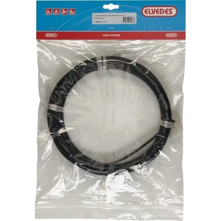 Rem buitenkabel Elvedes met voering 10 meter / Ø5,0mm - zwart (10 meter rol)