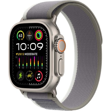 Trail Loop Band voor de Apple Watch | 44/45/46/49 mm - Maat S/M - Green & Gray