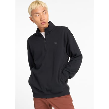 New Balance Athletics Fleece 1/2 Zip Black Größe: 2XL | Kaputzenpullis Outlet | Herren | Schwarz
