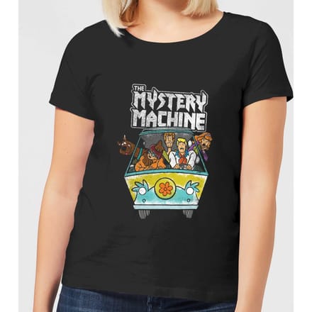 Scooby Doo Mystery Machine Heavy Metal Women's T-Shirt - Black - L