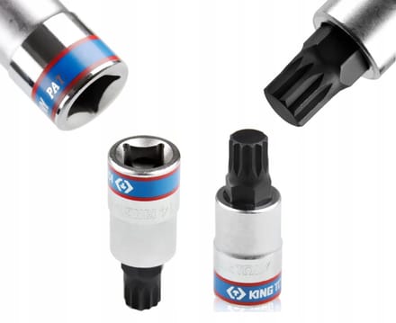 Korte Spline Dop M8x60mm 1/2" - Voor Aftaps