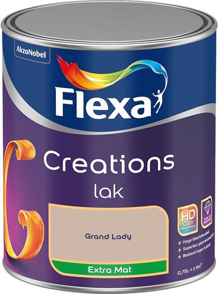 Flexa - Creations Lak Extra Mat - Grand Lady - Mengverf - 750 Ml