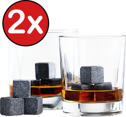 Whiskey Stenen Whiskey Stones Whiskeystenen Luxe Herbuikbare Ijsblokjes - 18 stuks