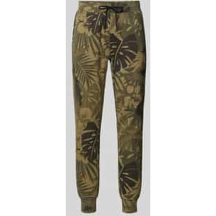 Regular fit sweatpants met gestileerde steekzak