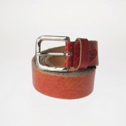 Stoere Heren Riem – Rood – 110cm - Sluis Leder