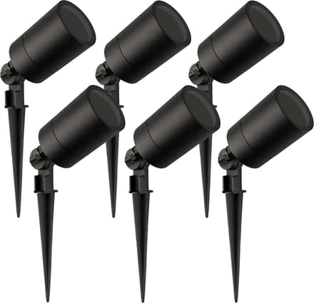 Ledvion - 6X LED Spotlight - GU10 - Zwart - 5W - IP65