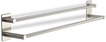 Wandgarderobe Talida zelfklevend van RVS Lengte: 585 mm dubbele