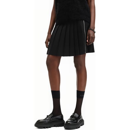 AllSaints Kilter Skirt Black Größe: 10 | Miniröcke Outlet | Damen | Schwarz