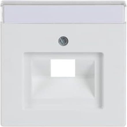 Busch Jaeger Future Linear centraalplaat 1xRJ45 / RJ11 Studiowit 1803-84