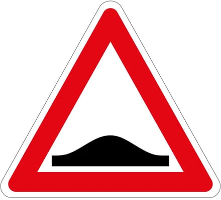 Pas op drempel bord - J38 | gecoat dibond materiaal | 40 cm