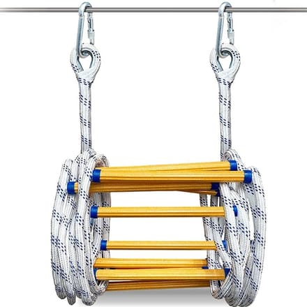 Noodtrapladder - Antislip ladder - Veilige vlucht - Harsladder epoxy - 25 meter - Geel
