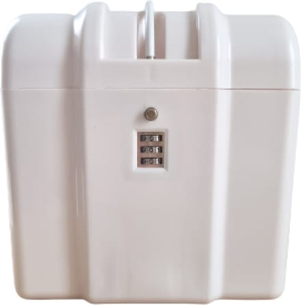 Kluisje Met Cijferslot - Veiligheids Box - Safety Box - Draagbaar - Gebroken Wit