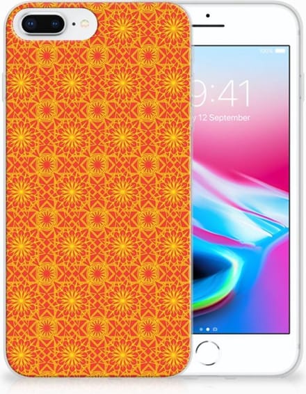 Apple iPhone 7 Plus | 8 Plus TPU bumper Batik Oranje