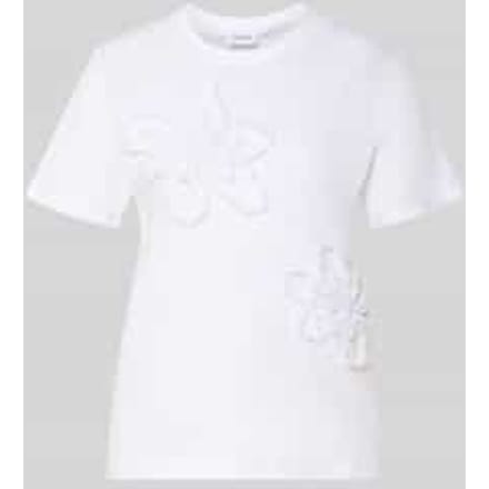 T-shirt van jersey met bloemenpatroon driekwart vrouw COMMA