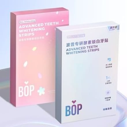 BOP - Advanced Teeth Whitening Strips - 2 Flavors Coconut (7 pairs)