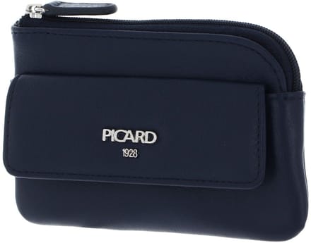 PICARD Leren sleutelgeval Bingo Key Case Midnight donkerblauw