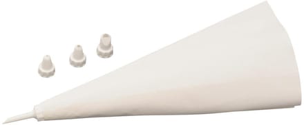 Herbruikbare spuitzak en 4 plastic spuitmondjes 31 cm Zenker Smart Pastry