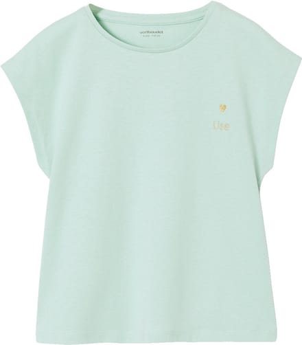 Vertbaudet Effen Basics meisjesshirt met korte mouwen