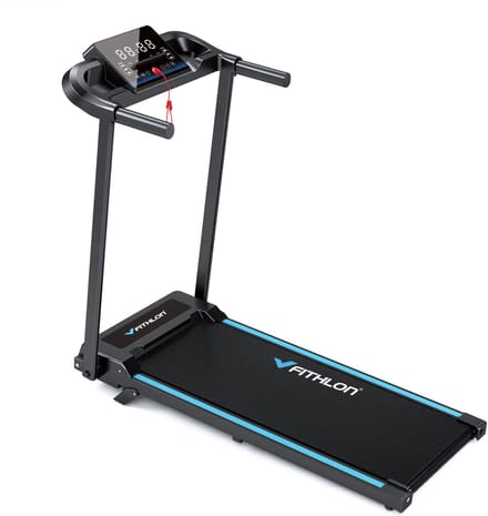 Fithlon Xfold Pro Loopband - Treadmill - 1-12km/u - Inklapbaar - Met Helling 9% - Wandelband - Walking Pad - Loopbanden voor thuis - Opvouwbare Loopband - Elektrische Loopband - Telefoonhouder - Tablethouder