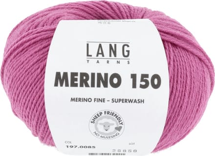 Lang Yarns Merino 150 - 85 pink - Merinowol Garen
