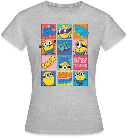 Minions Be You Positief En Lief Ontwerp T-Shirt Dames