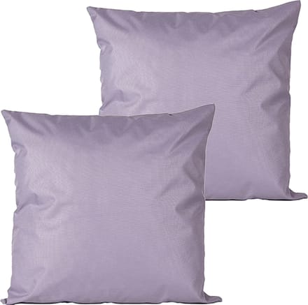 Anna's collection buitenkussens - 2x - lila paars - 60 x 60 cm - binnen/buiten