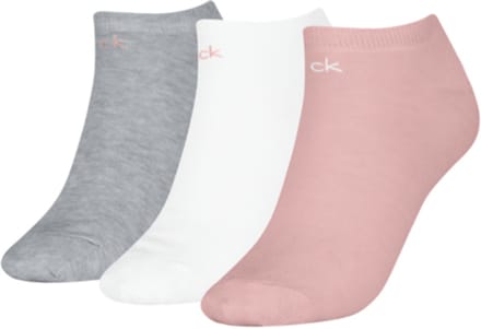 Calvin Klein Dames Sneakersokken 3-Pack Pink