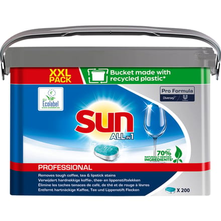 Sun Professional Vaatwastabletten All-in-1 Pro Formula - 200 stuks