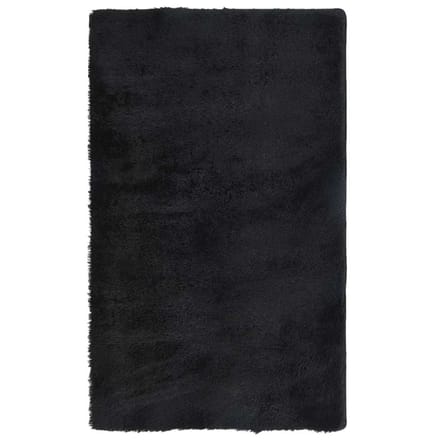 vidaXL - Hoogpolig - vloerkleed - NAVARRA - 60x100 - cm - polyester - zwart