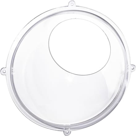 Acryl Wandplank met een Diameter van 24 cm, Transparant en Ideaal voor Decoratie en Opberging