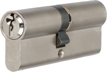 S2 veiligheidscilinder S6 40/45 SKG 2, dubbele profielcilinder (verschillend sluitend)