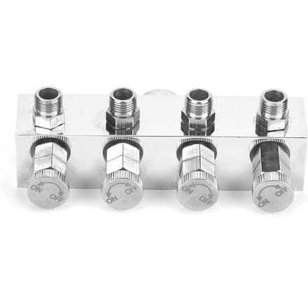 Multifunctionele Verstelbare Aluminium Luchtslang Splitter Airbrush Adapter Fitting Accessoires #1 white